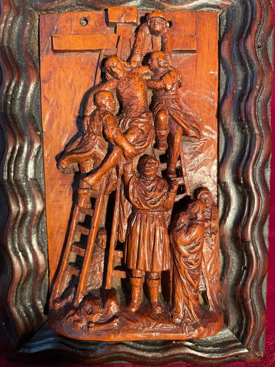 Descent From The Cross High Relief Boxwood-photo-4