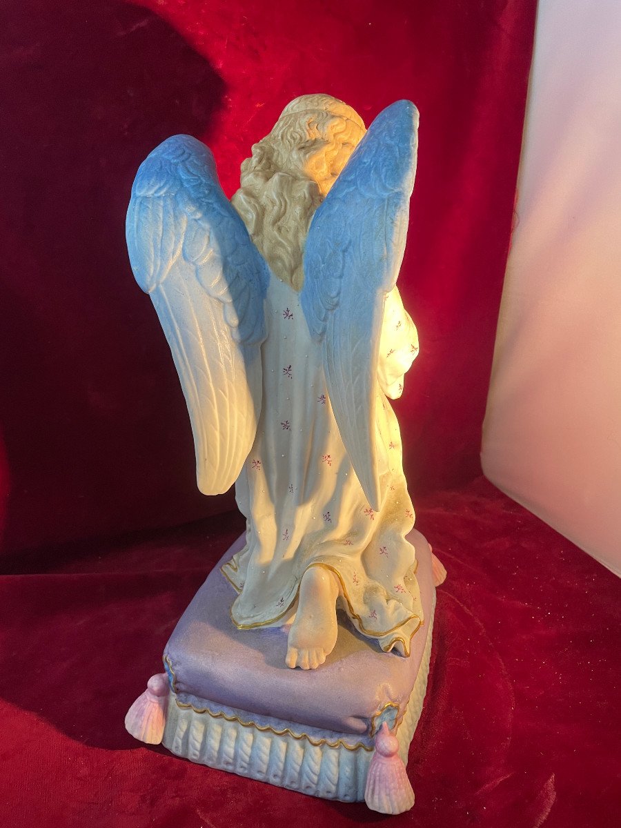 Praying Angel Kneels With A Cross-photo-3