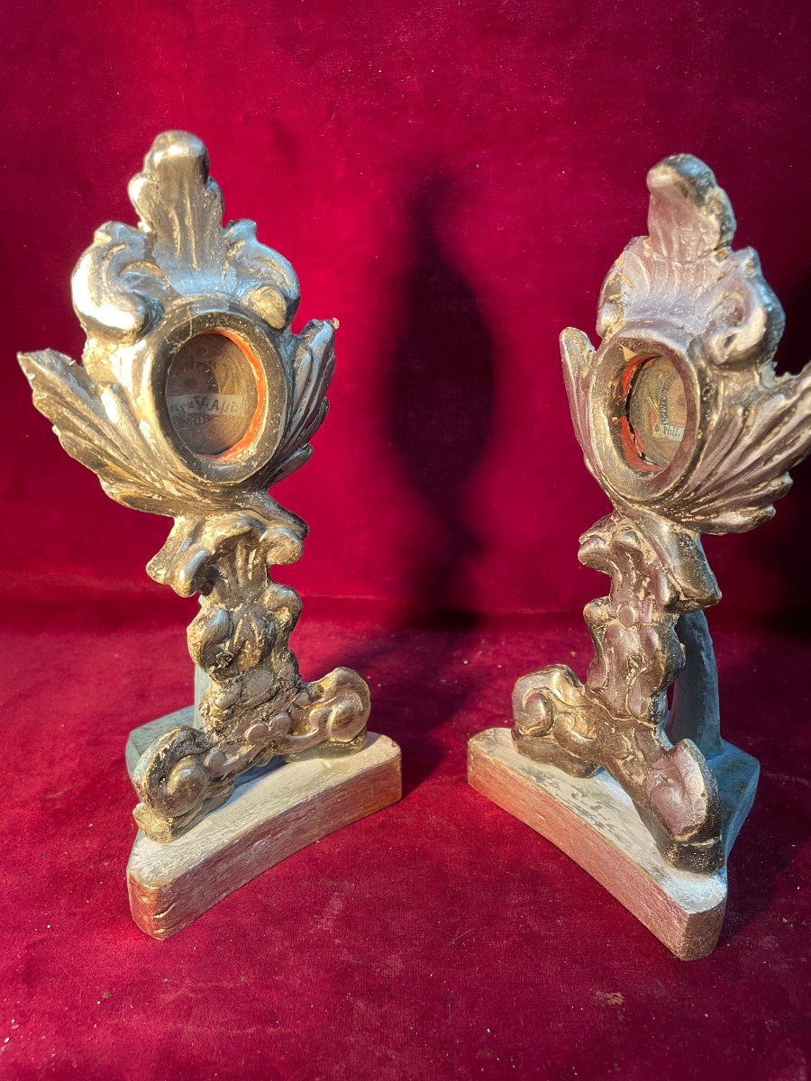 Italian Reliquary Venice XVIII Eme Pair-photo-2