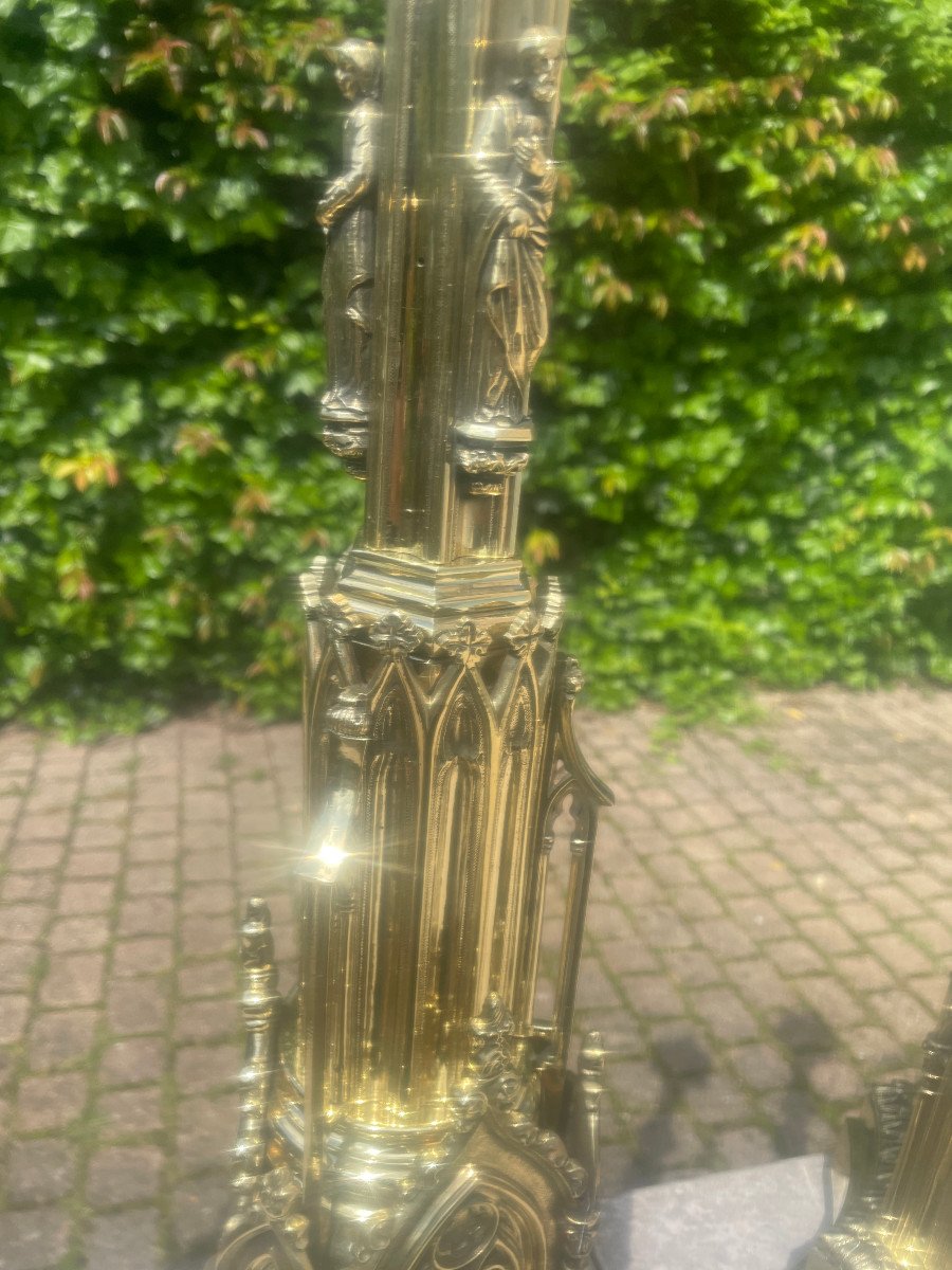Neo Gothic Bronze Candlesticks -photo-8