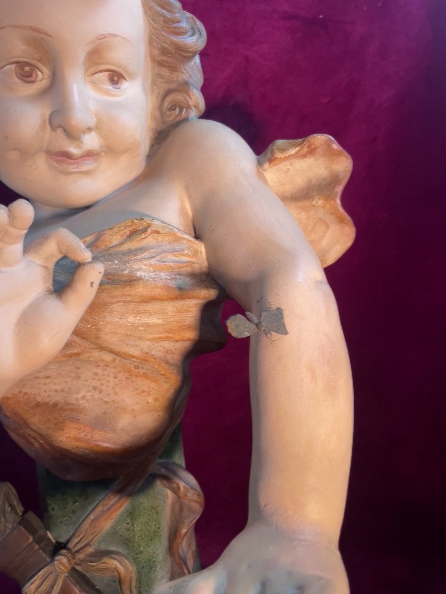 Bust Of Little Girl With Butterfly-photo-3