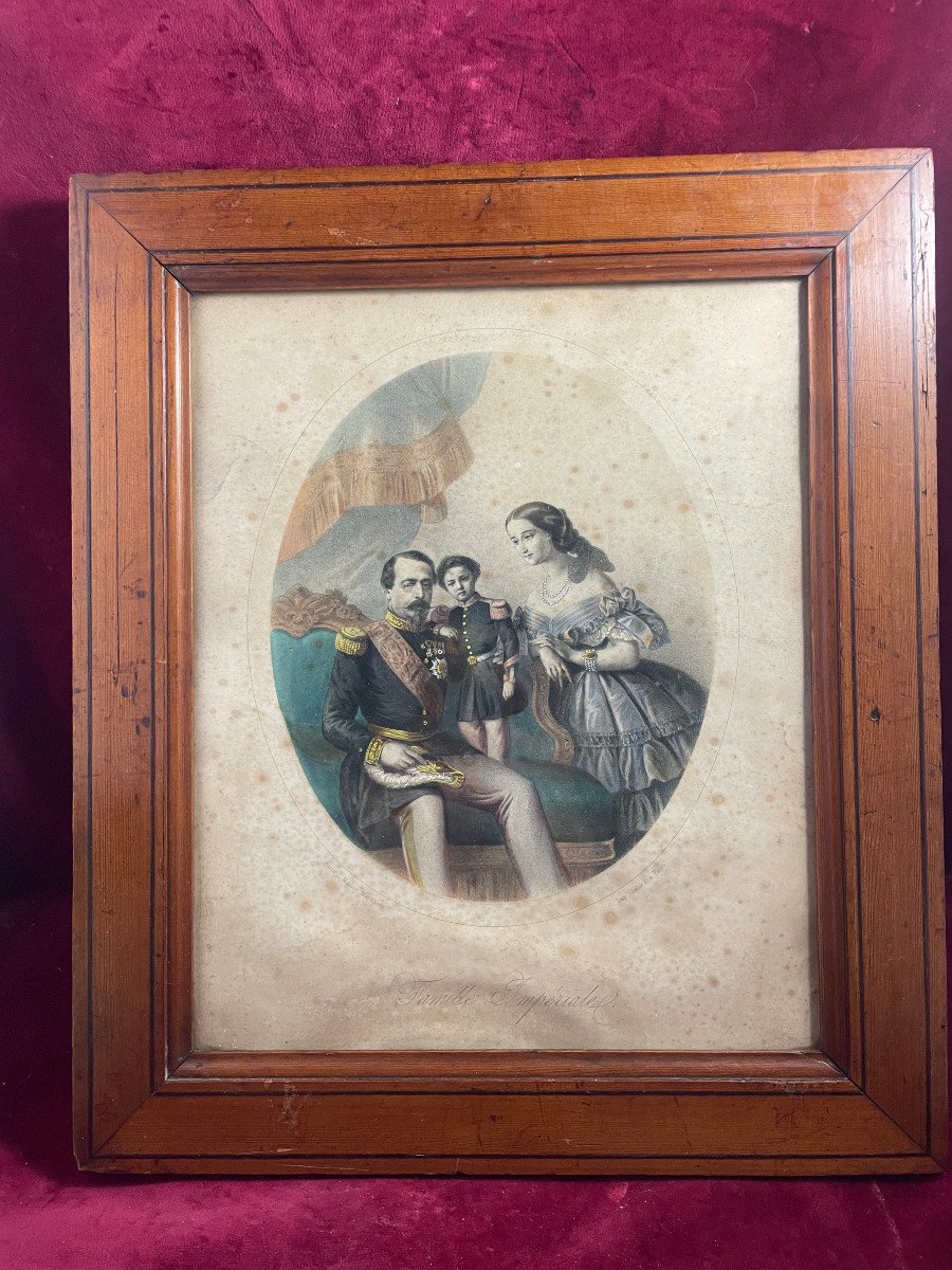 Napoleon III Imperial Family Engraving
