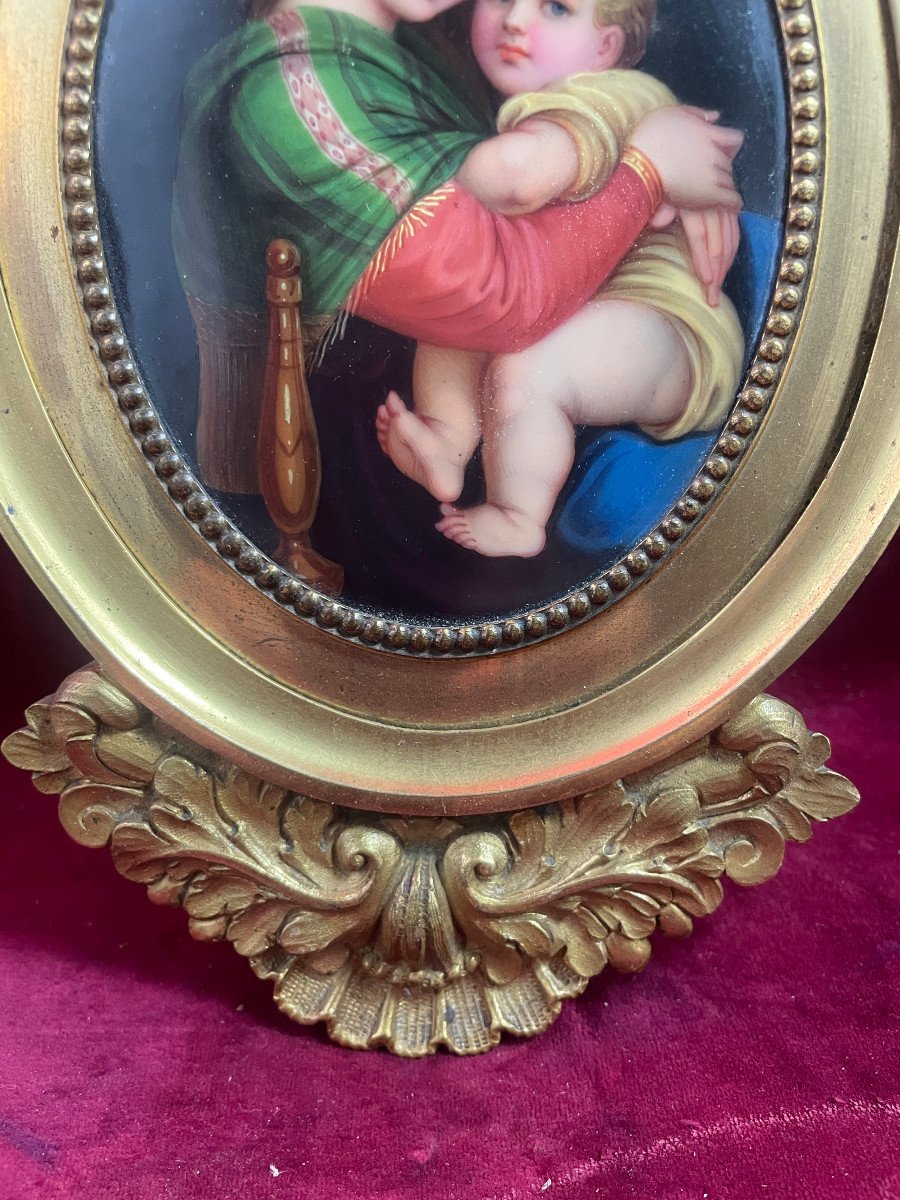 Virgin With A Chair Painted Porcelain-photo-2