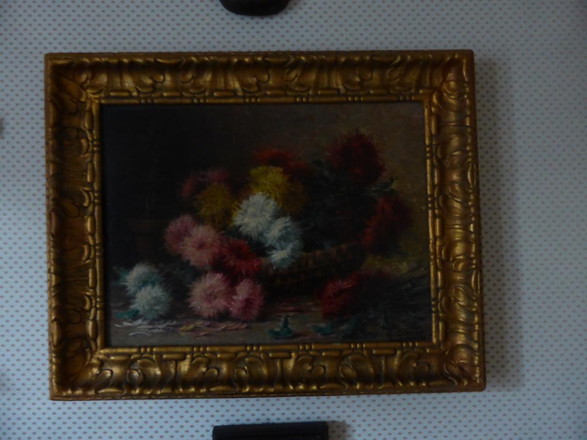 Tableau  Fleurs De Gaston Corbier-photo-1