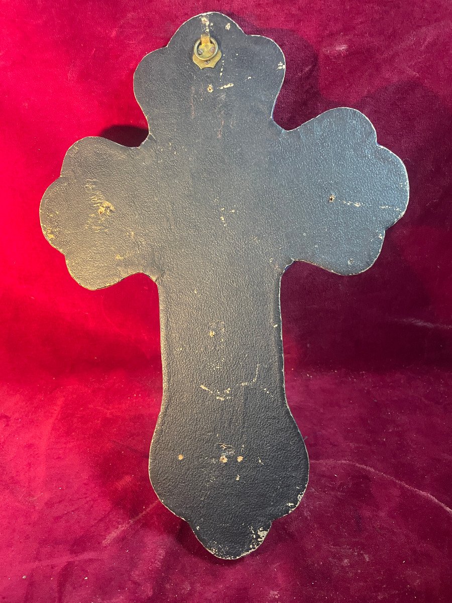 Gilded Brass And Porcelain Holy Water Font-photo-3