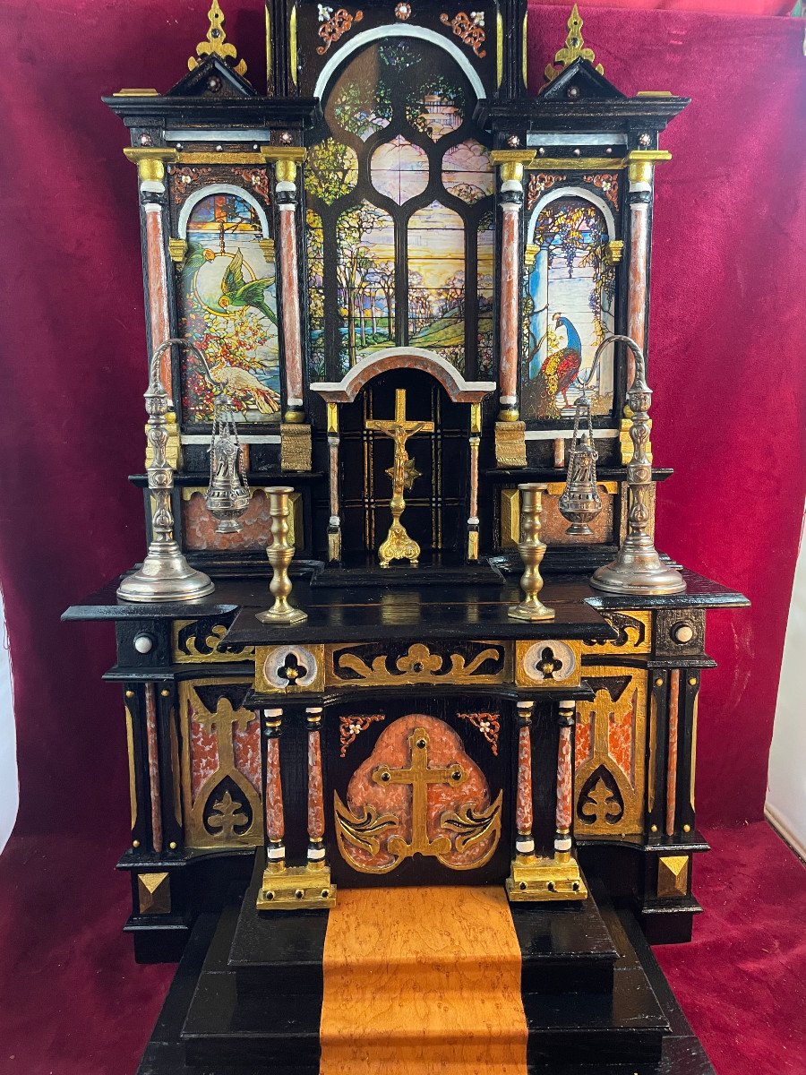 Renaissance Style Devotional Oratory Altar-photo-7