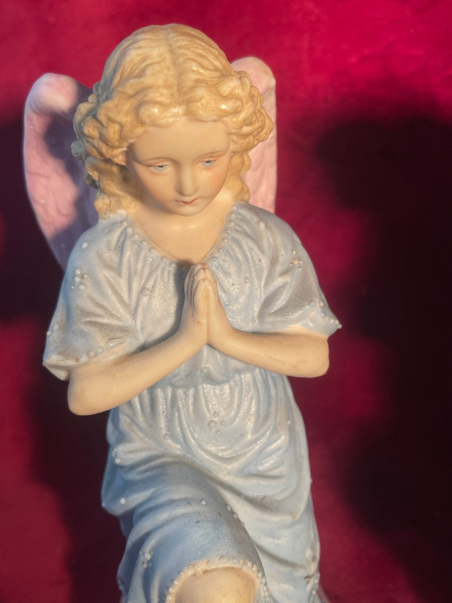 Anges Adorateurs Porcelaine Coloree-photo-3