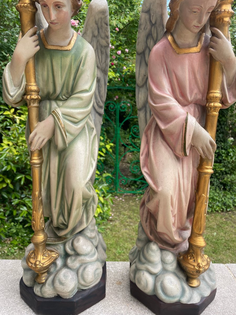 Angels Ceroferaires Sulpician Statues-photo-1