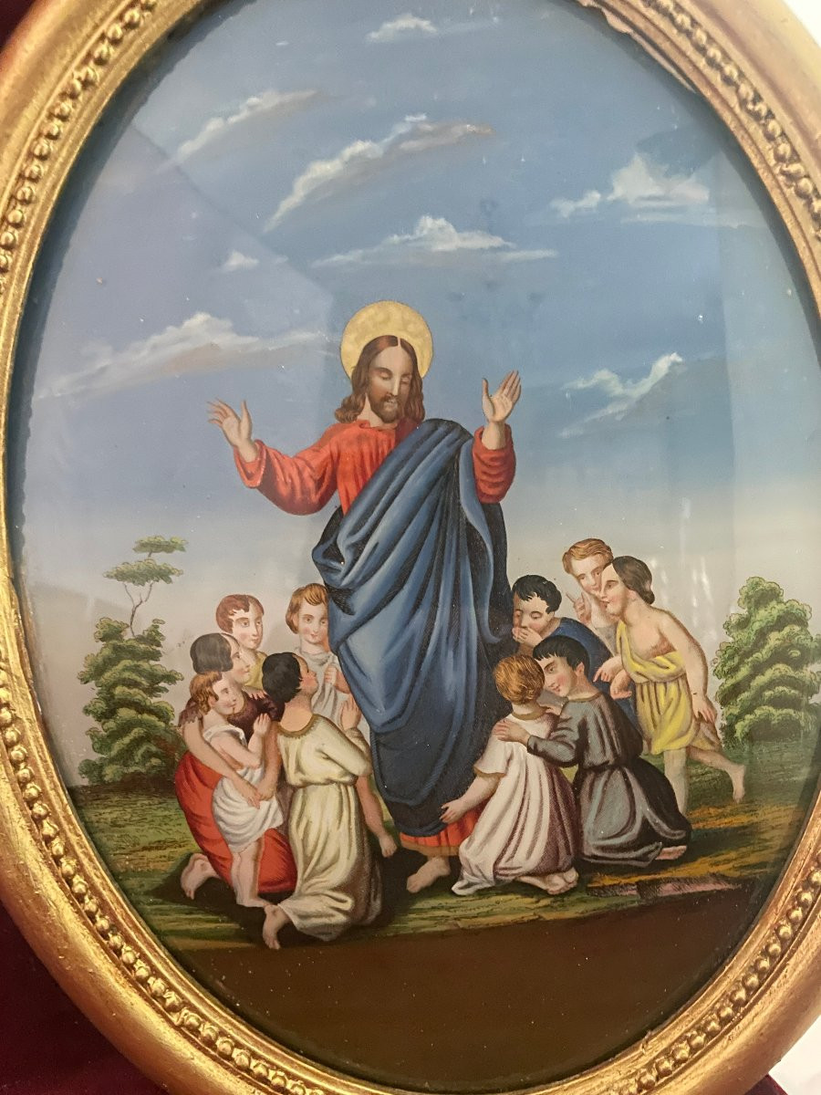 Fixed Under Glass Pair Christ-photo-3