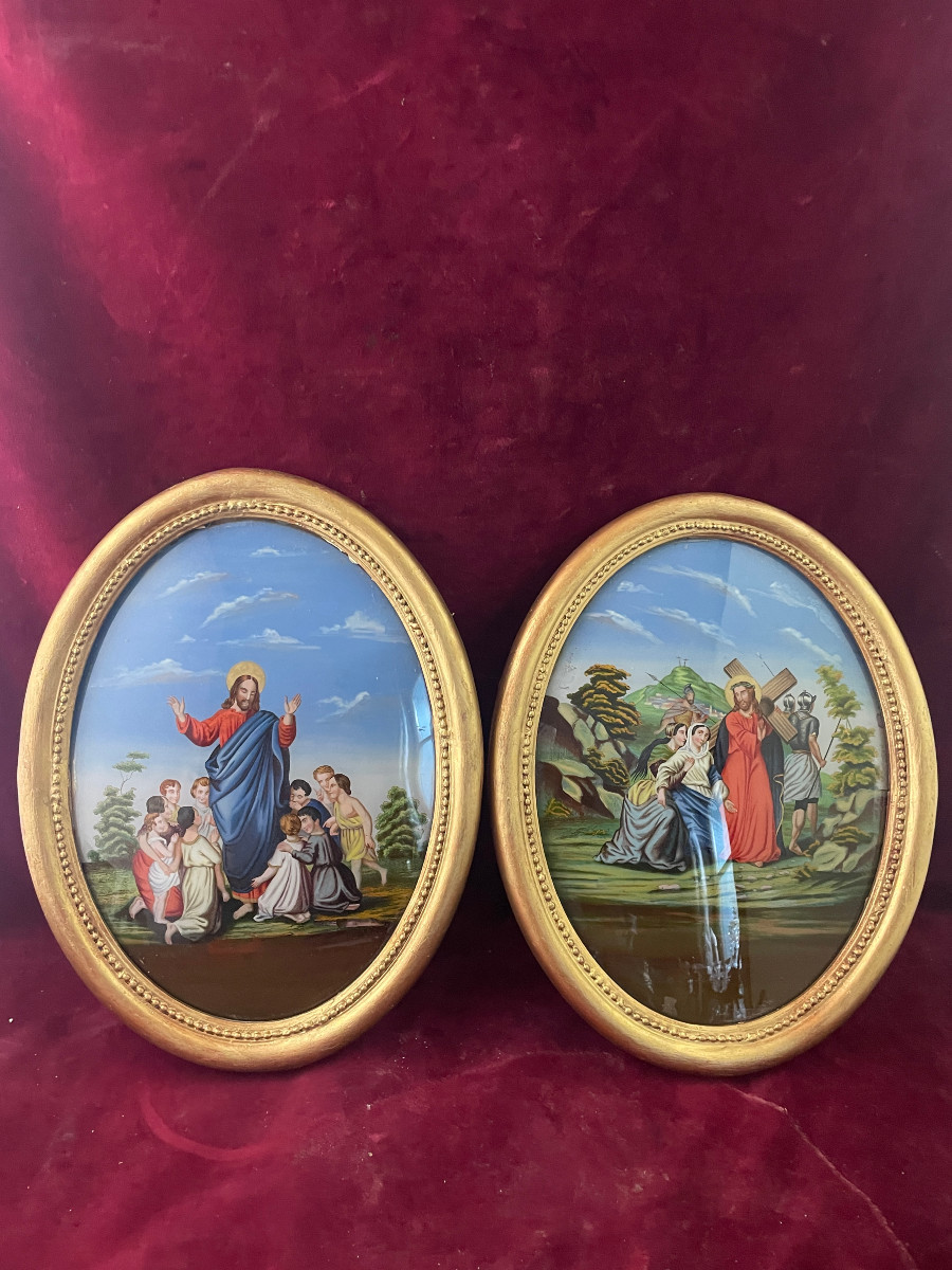 Fixed Under Glass Pair Christ