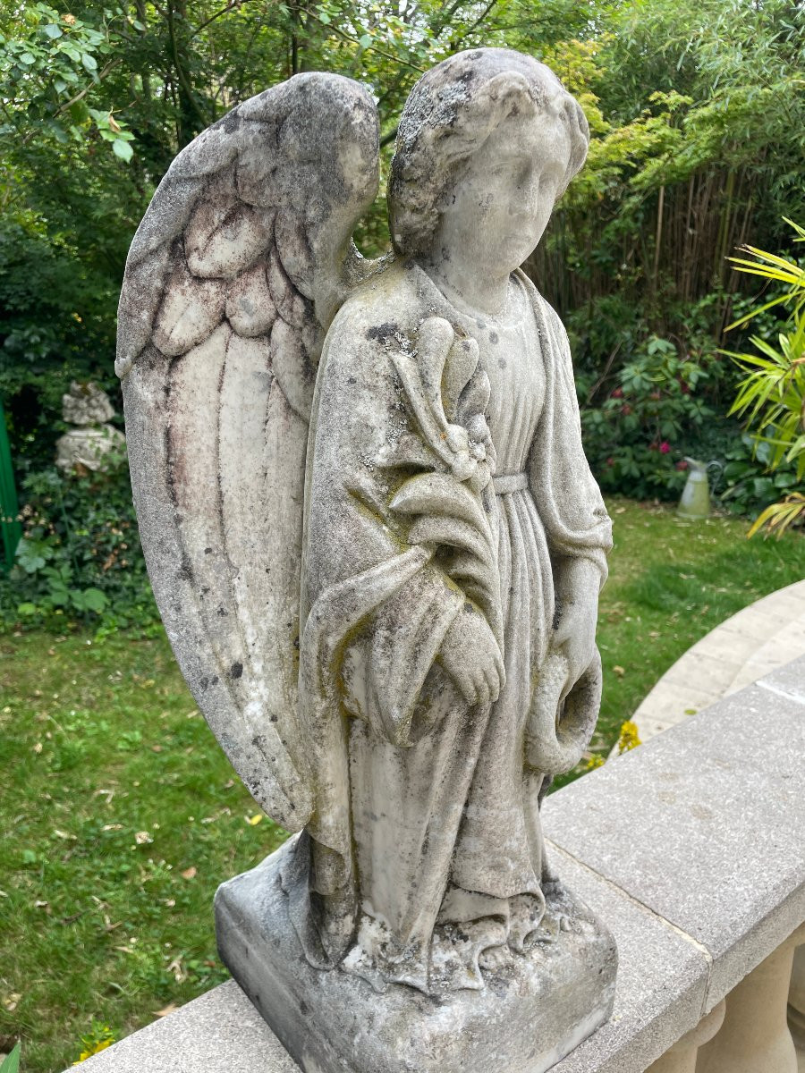 Sculpted Marble Angel -photo-3