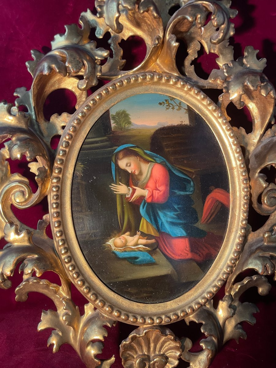 VIERGE A L ENFANT MADONNA DI MEGRI-photo-2