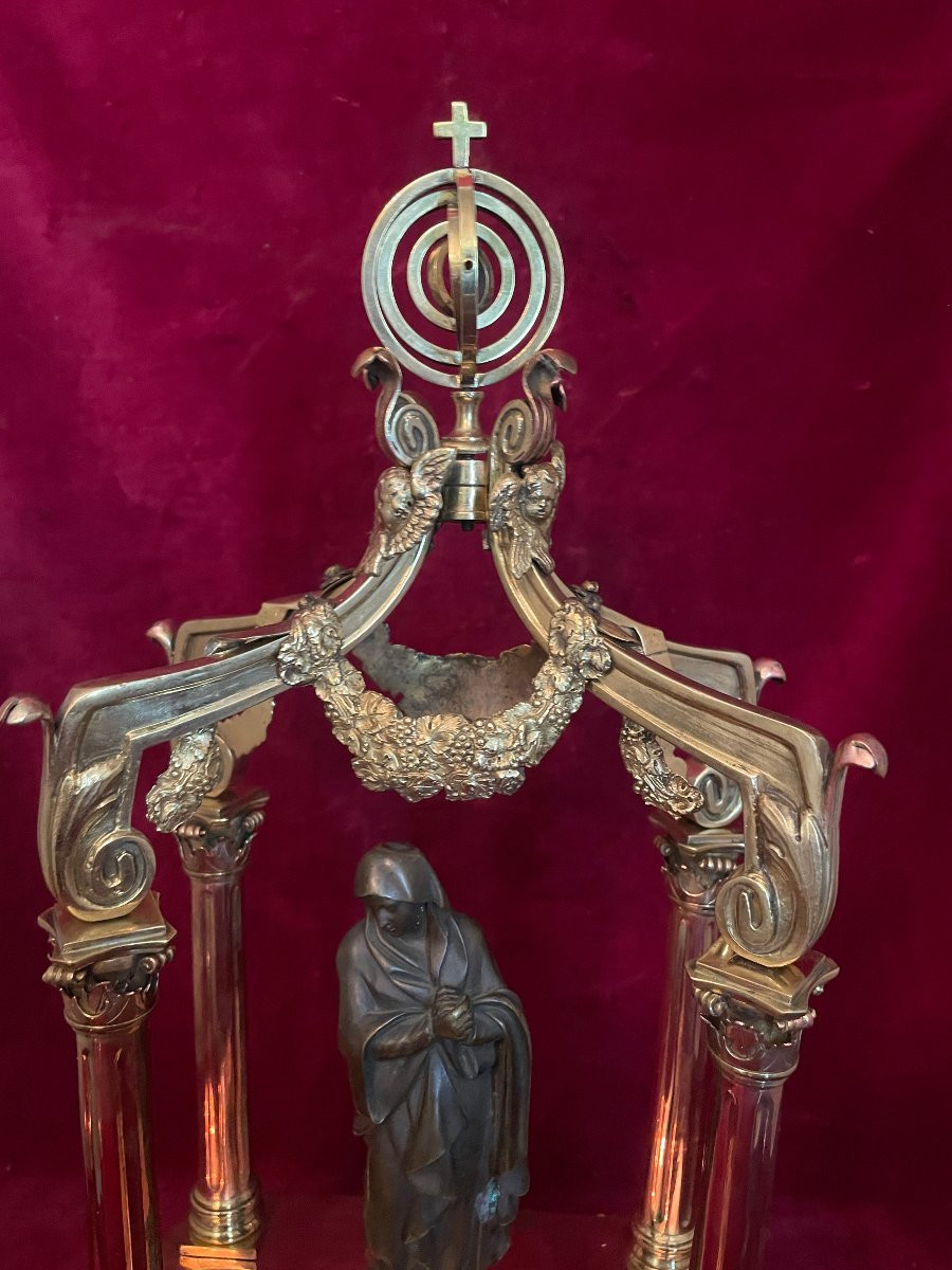 Canopy Altar Gilt Bronze And Copper -photo-2