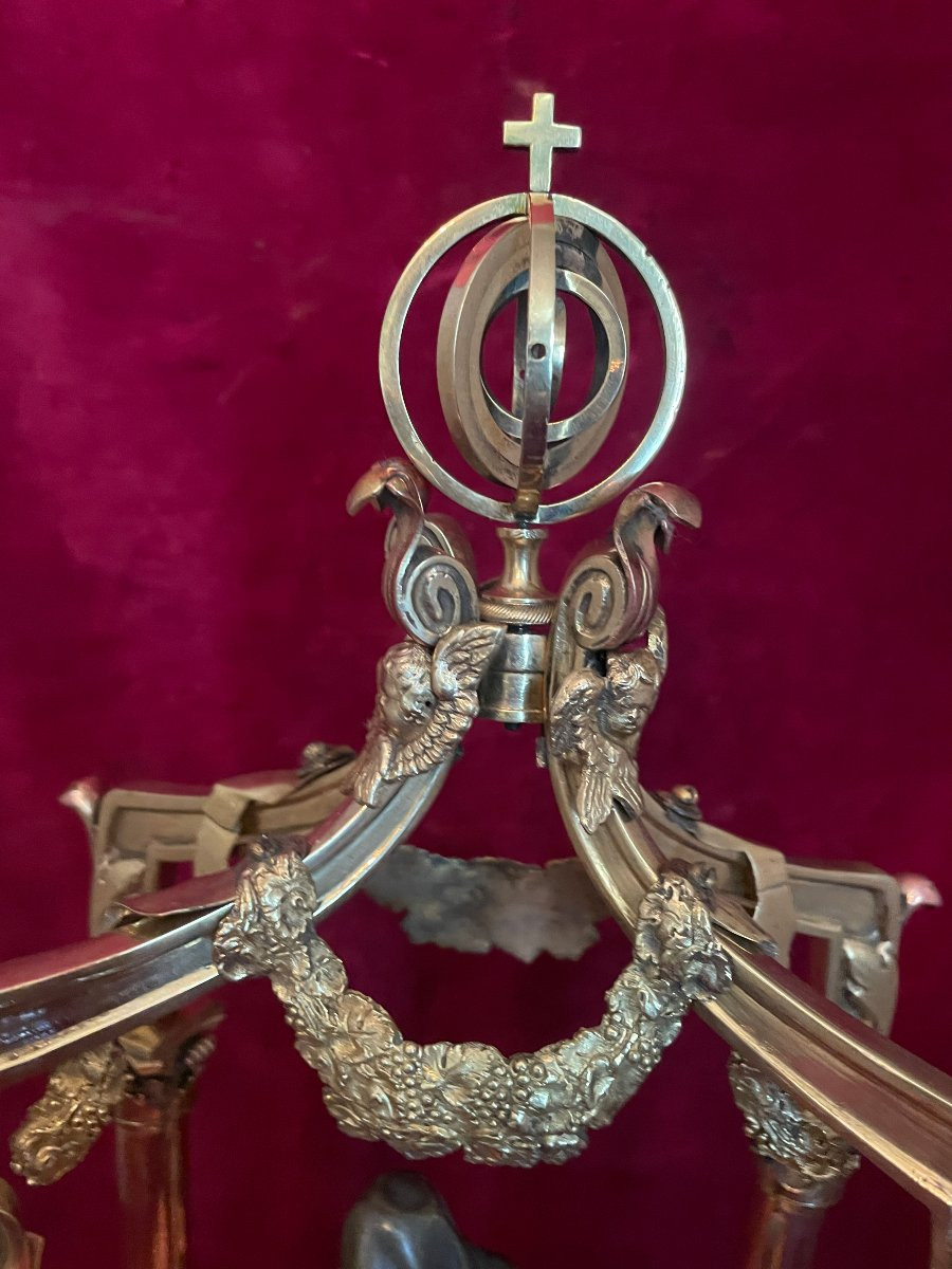 Canopy Altar Gilt Bronze And Copper -photo-3