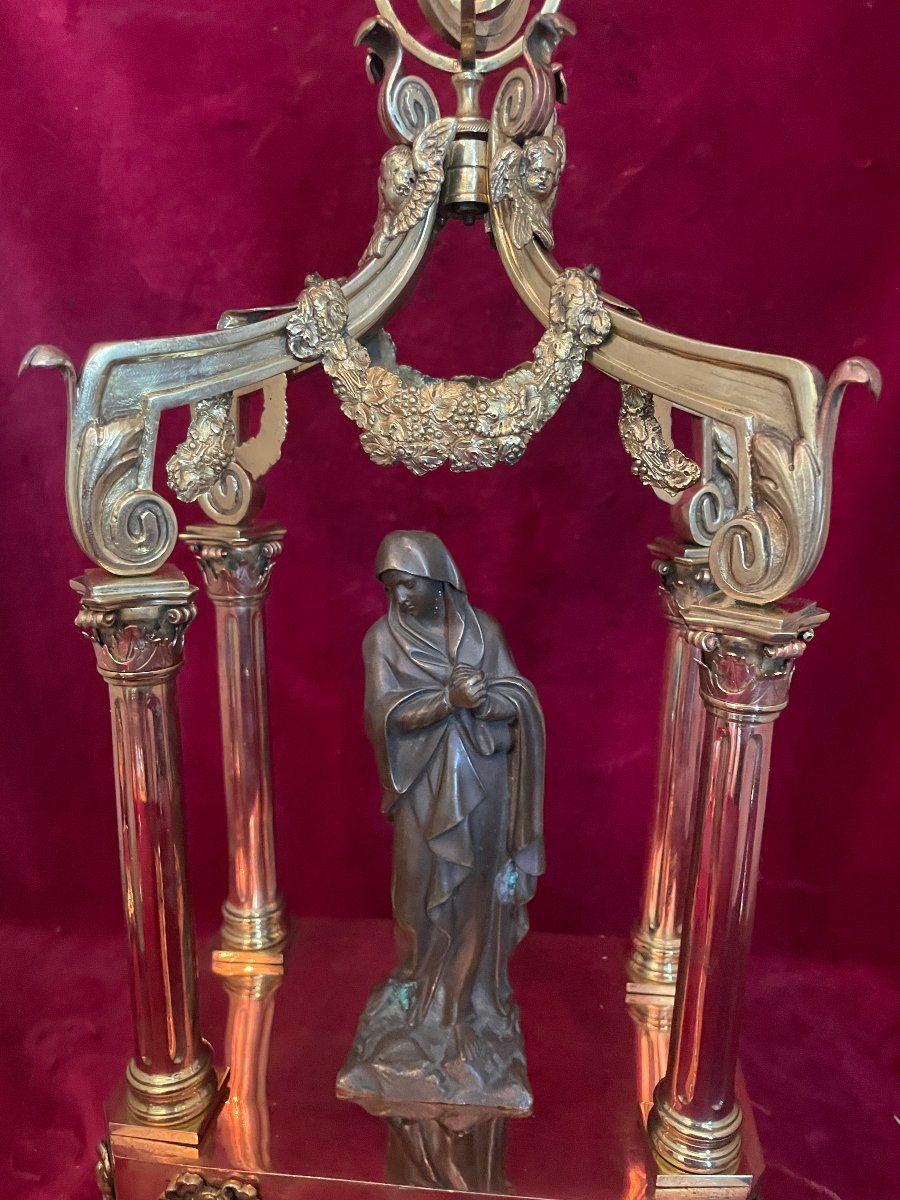 Canopy Altar Gilt Bronze And Copper -photo-4