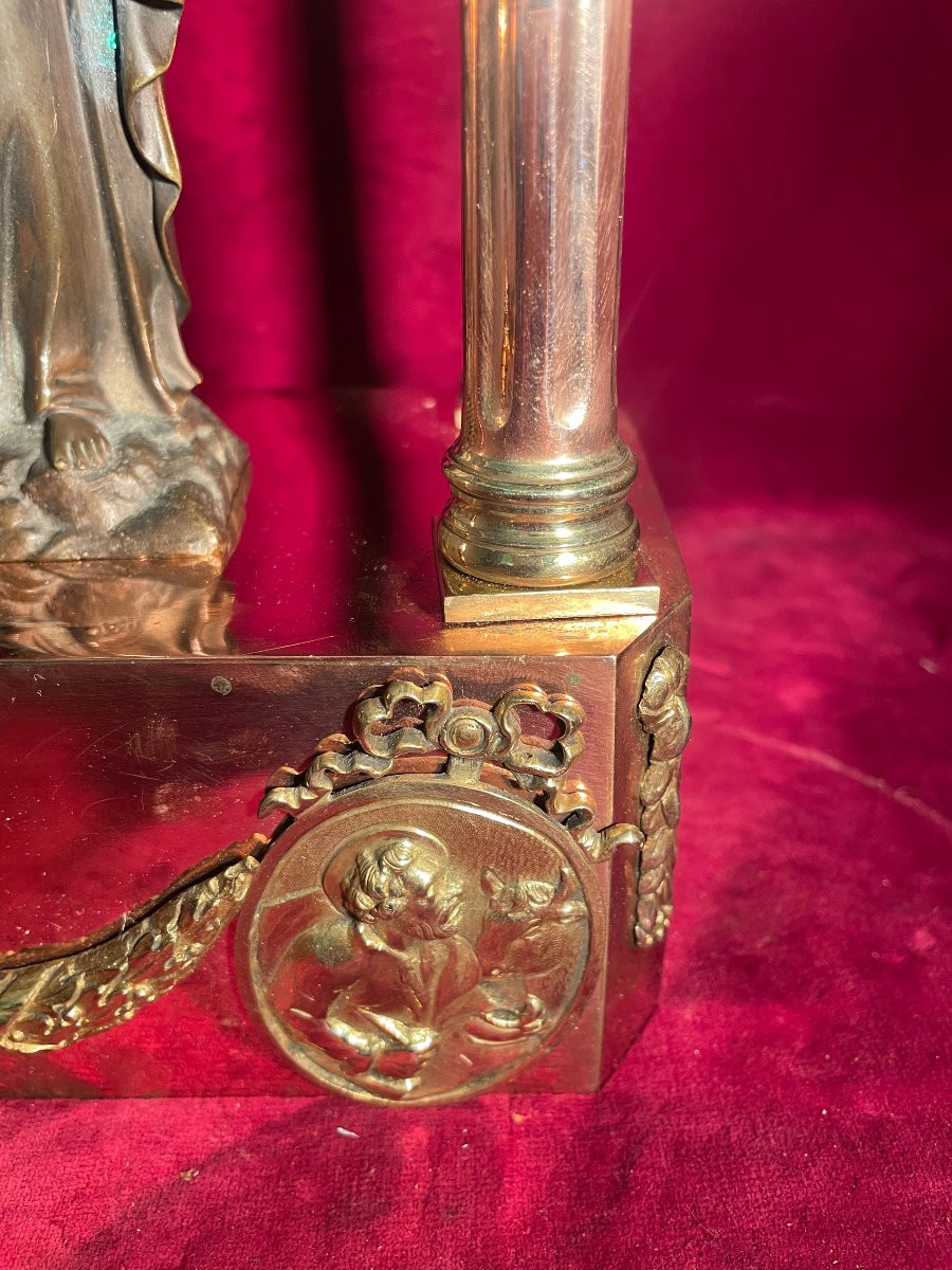 Canopy Altar Gilt Bronze And Copper -photo-3