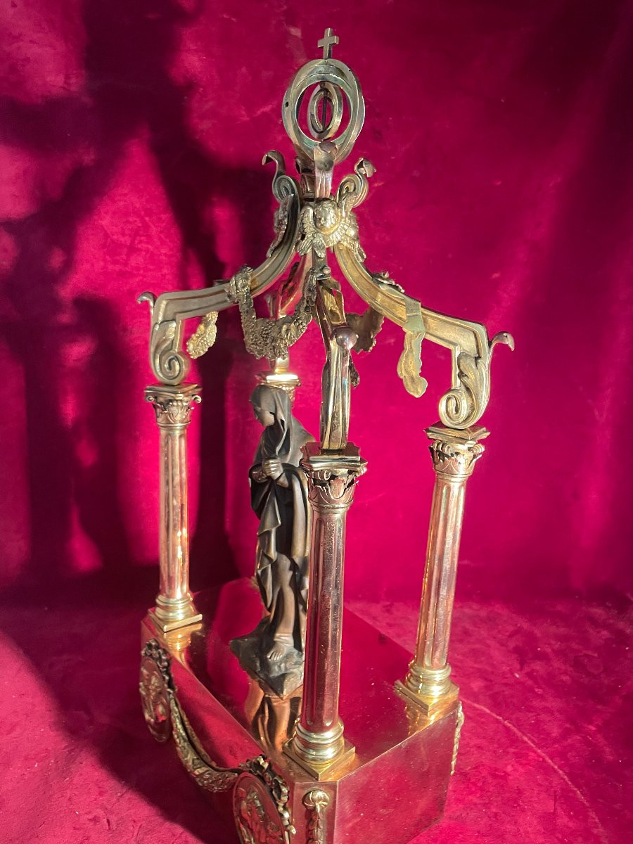 Canopy Altar Gilt Bronze And Copper -photo-4