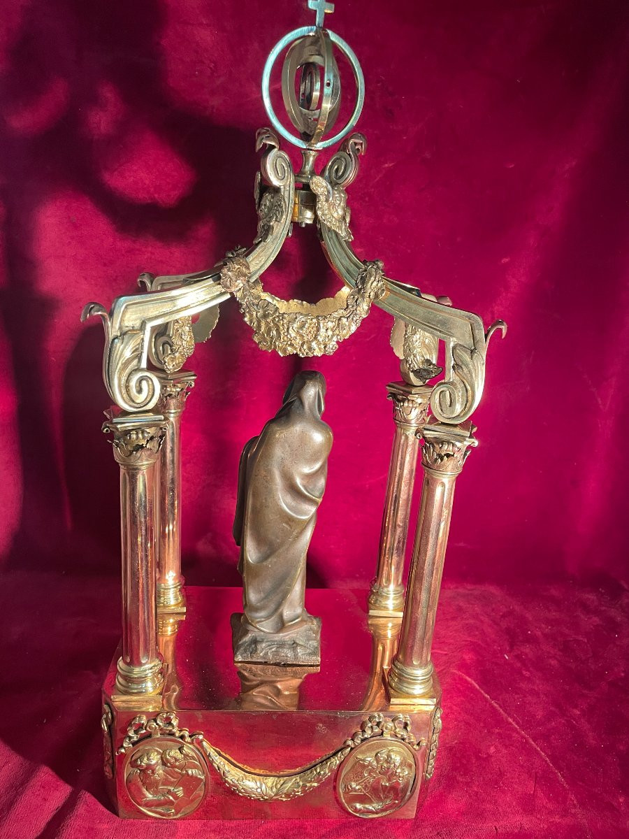 Canopy Altar Gilt Bronze And Copper -photo-5