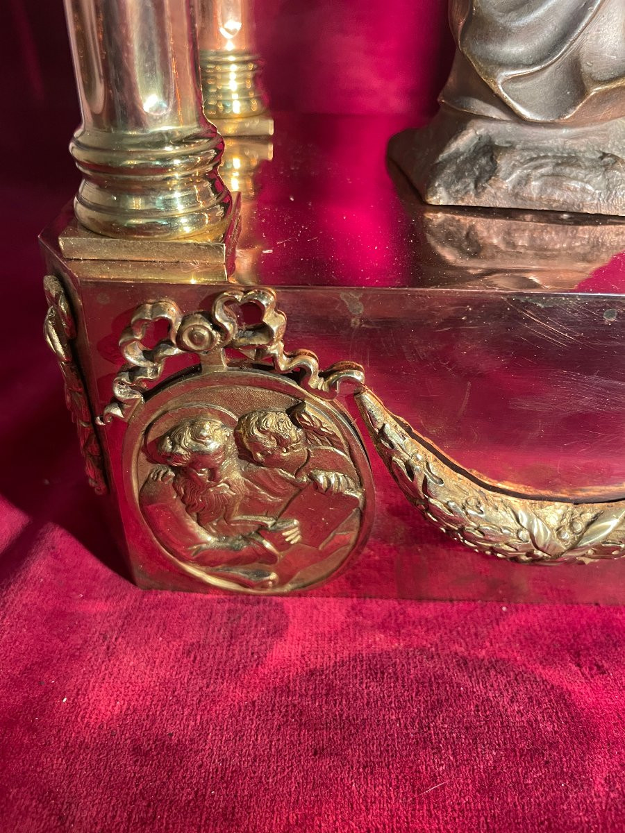 Canopy Altar Gilt Bronze And Copper -photo-6