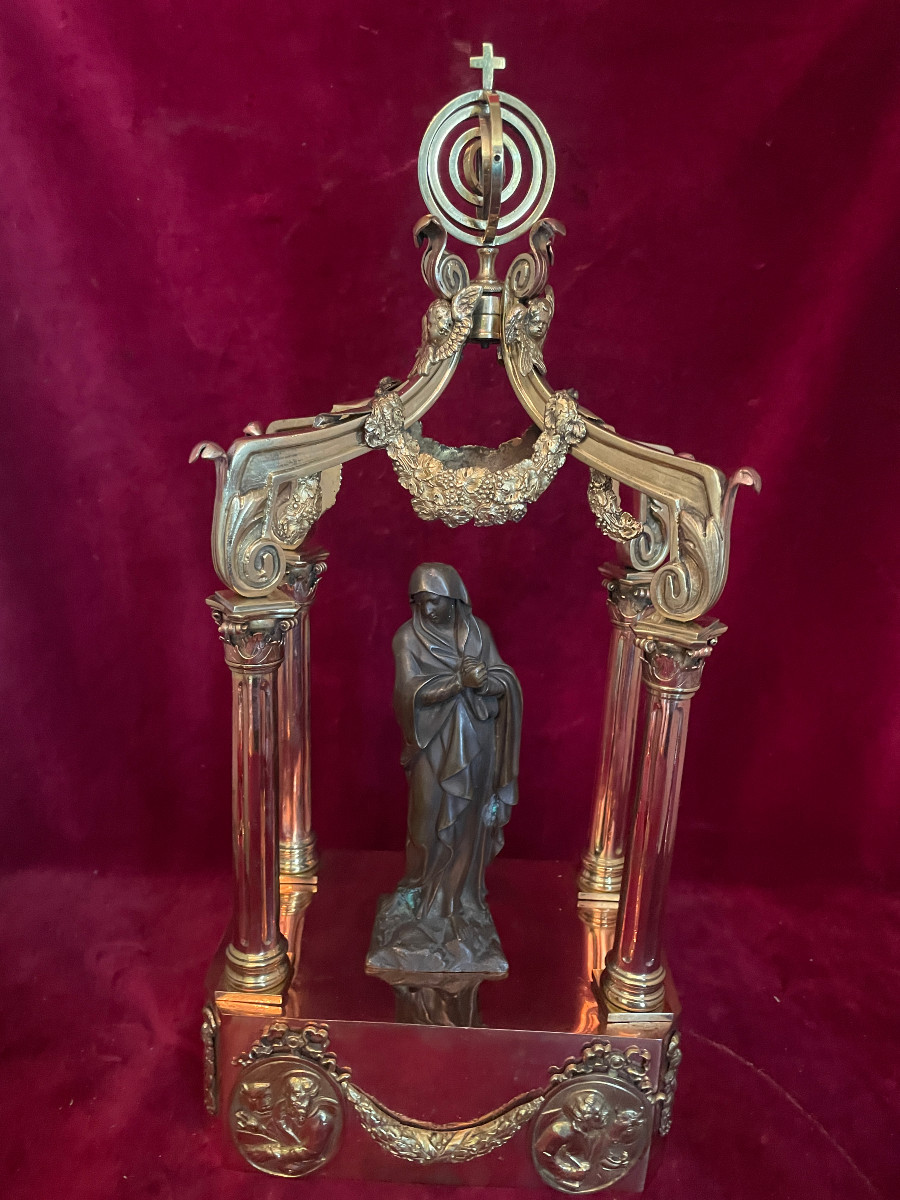 Canopy Altar Gilt Bronze And Copper 