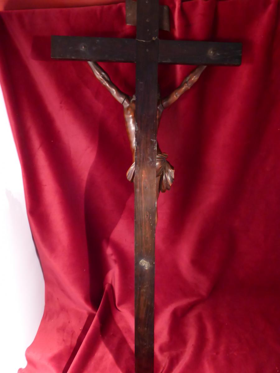 Crucifix In Christ Buis XVIII Eme Debut-photo-3