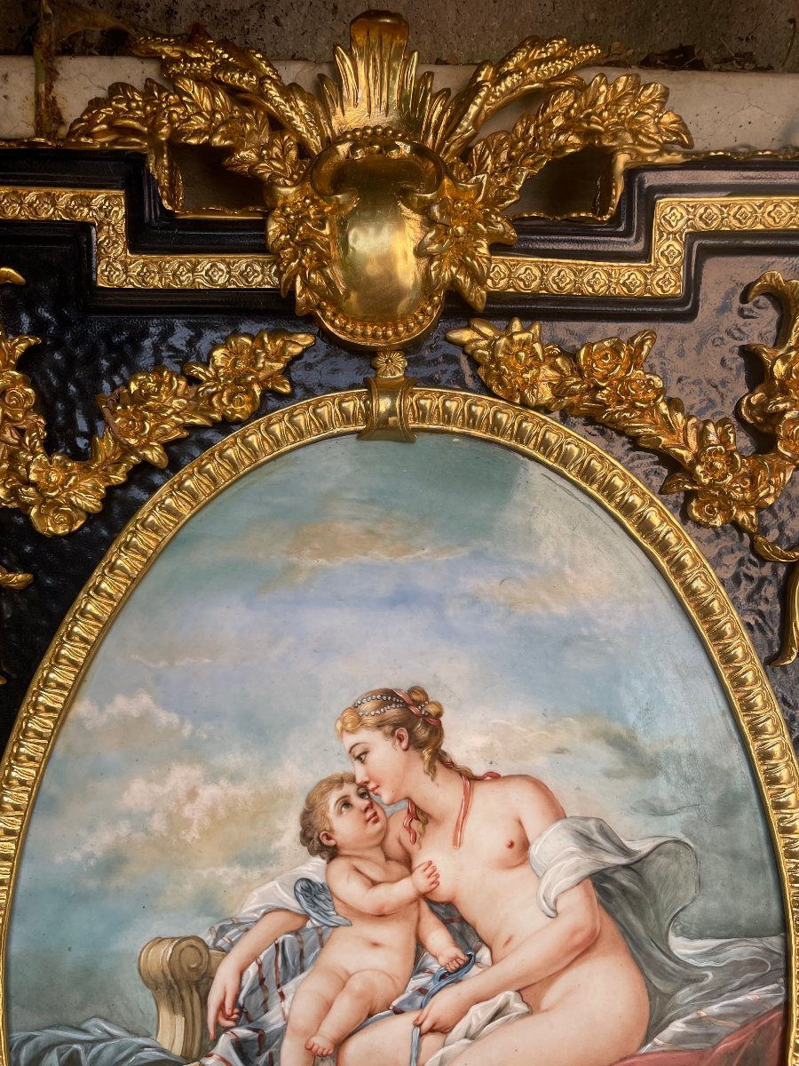 KPM TABLEAUX PORCELAINE PEINTE PAIRE-photo-4
