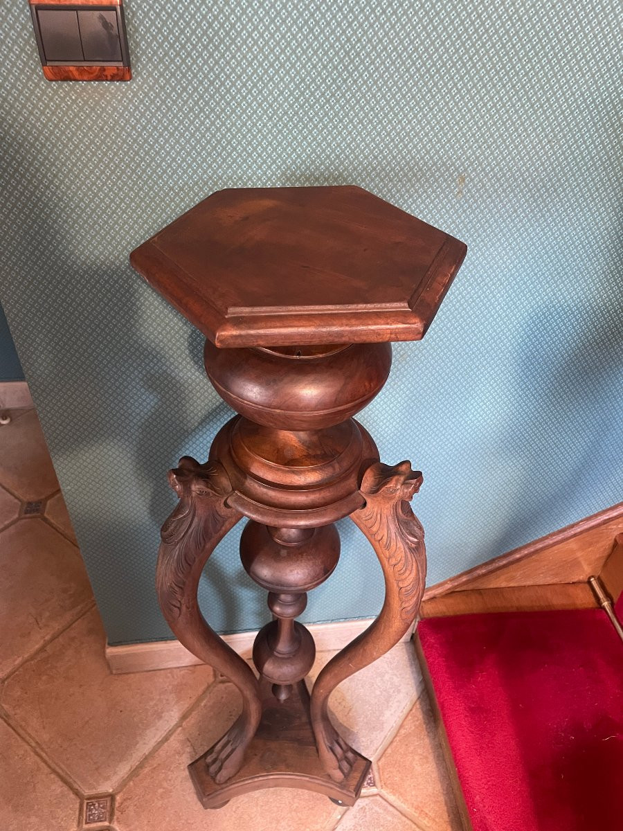 SELLETTE EN BOIS NOYER -photo-1