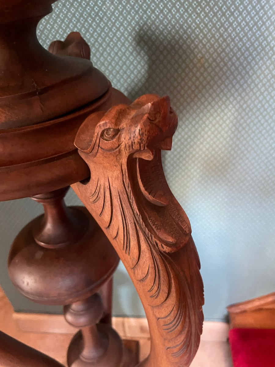 SELLETTE EN BOIS NOYER -photo-3