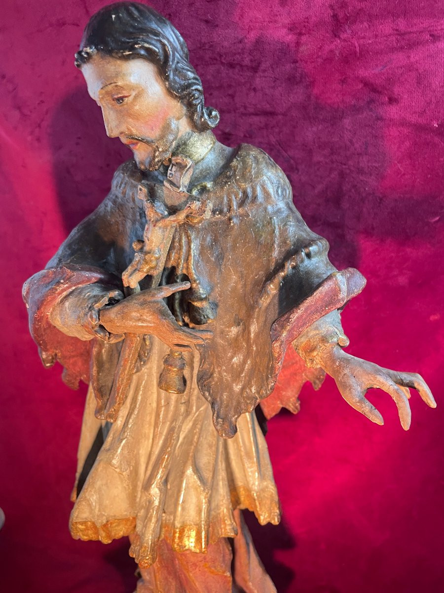 SAINT JEAN DE LA CROIX STATUE BAROQUE 18 EME SIECLE -photo-3