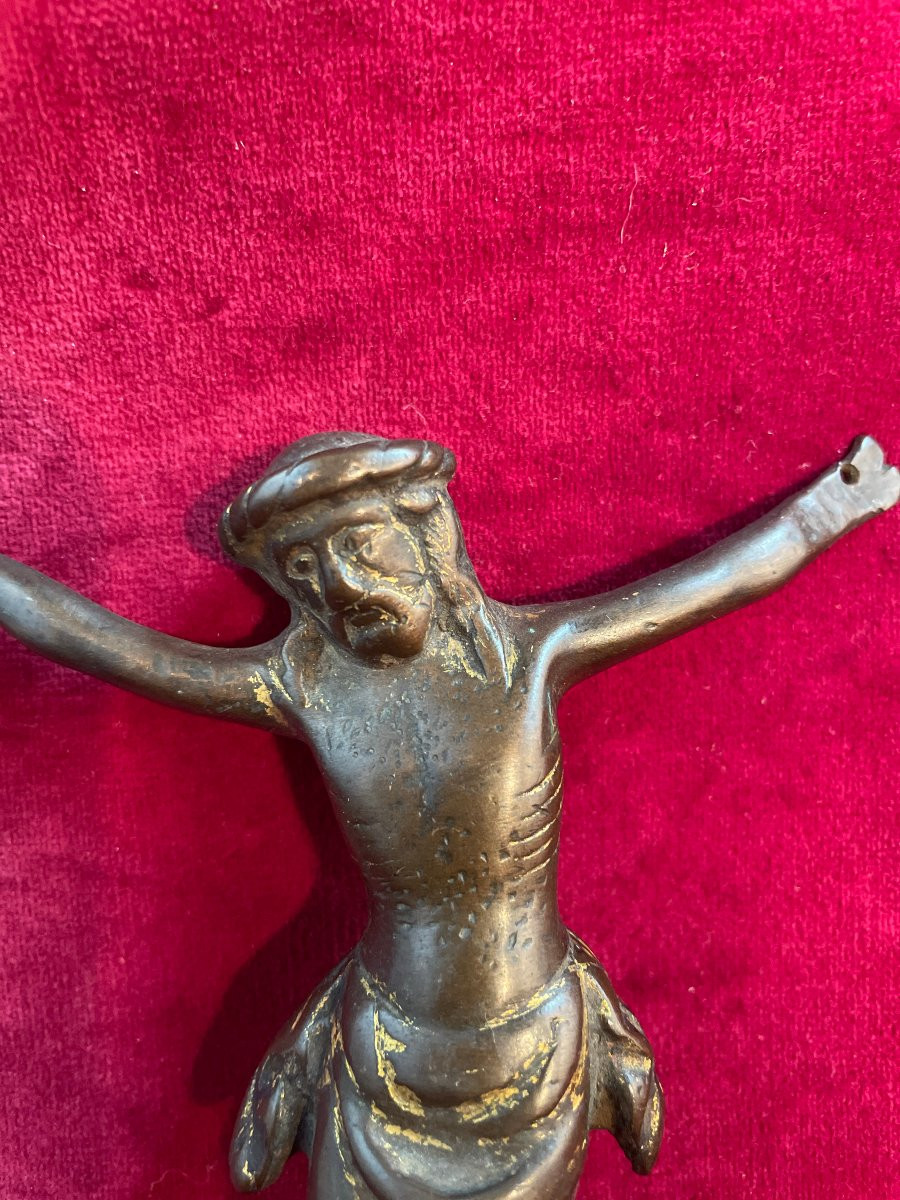 CHRIST EN BRONZE 15 EME SIECLE -photo-4