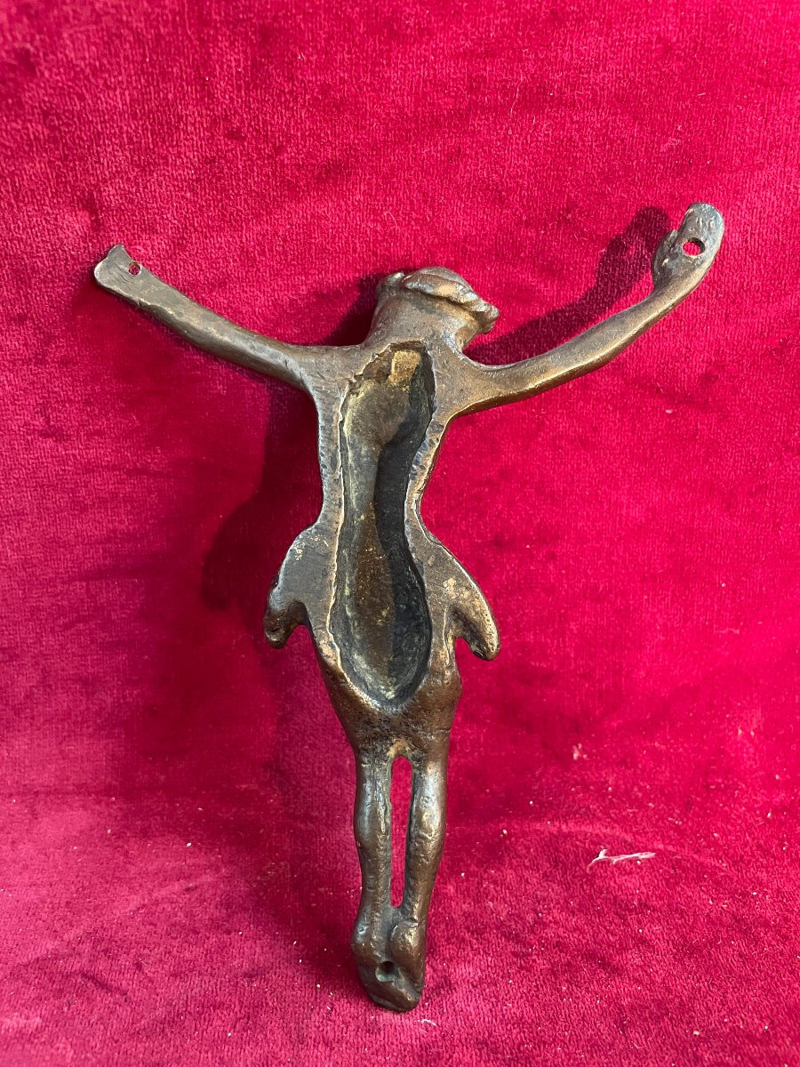 CHRIST EN BRONZE 15 EME SIECLE -photo-1