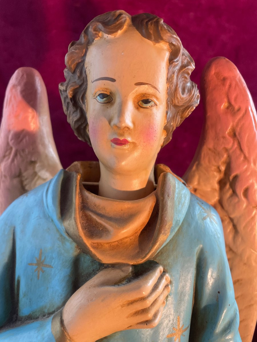ANGE QUETEUR TRONC DE CRECHE OU  D EGLISE-photo-2