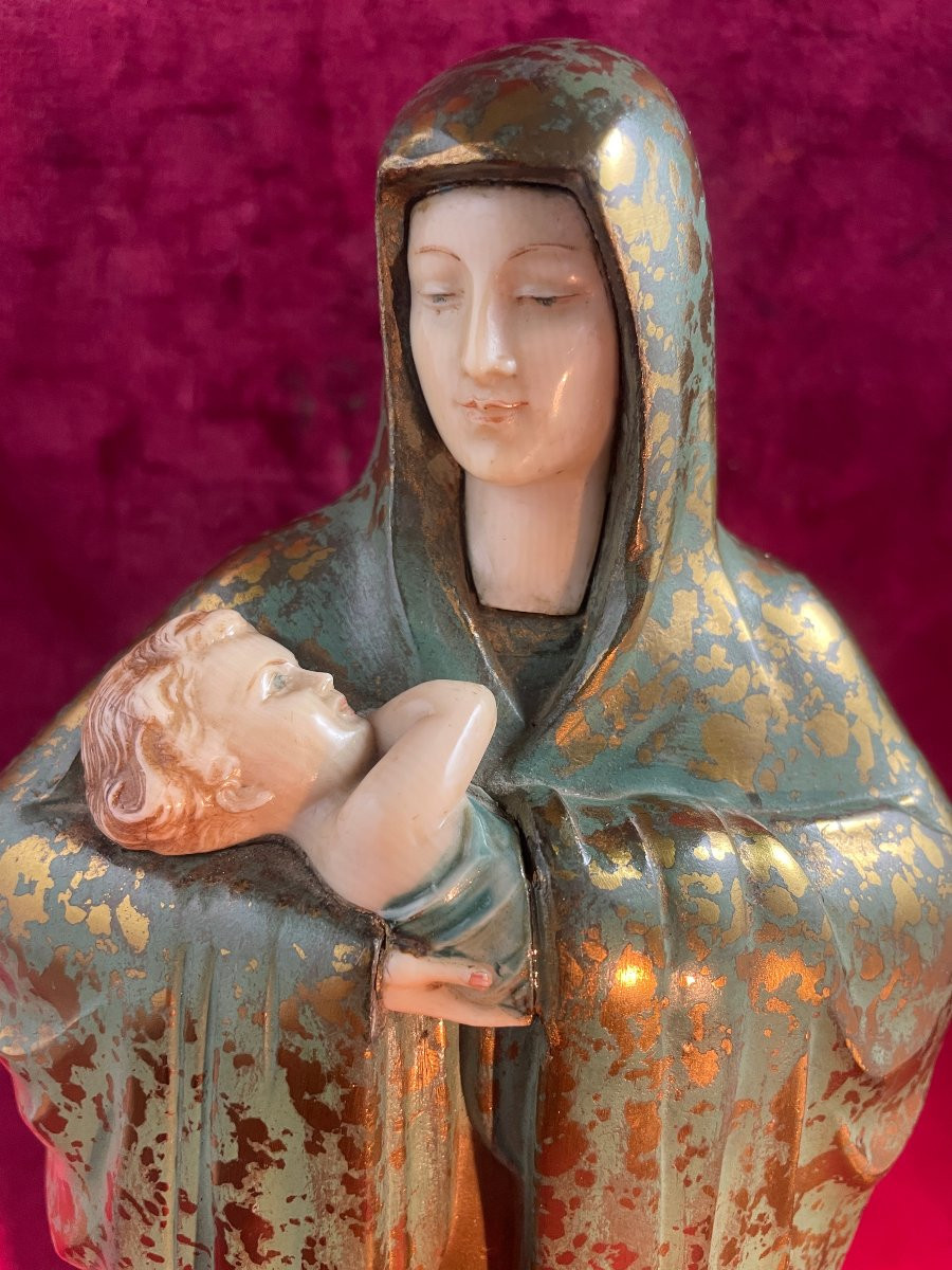 Virgin And Child Meyran Chriselephantine-photo-2