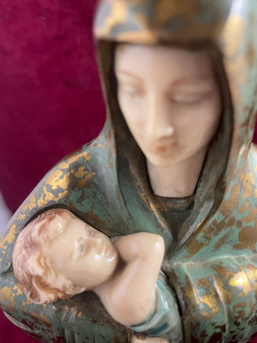 Virgin And Child Meyran Chriselephantine-photo-3