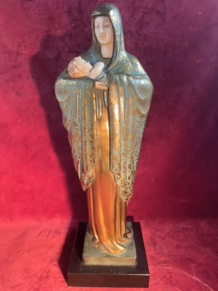 Virgin And Child Meyran Chriselephantine