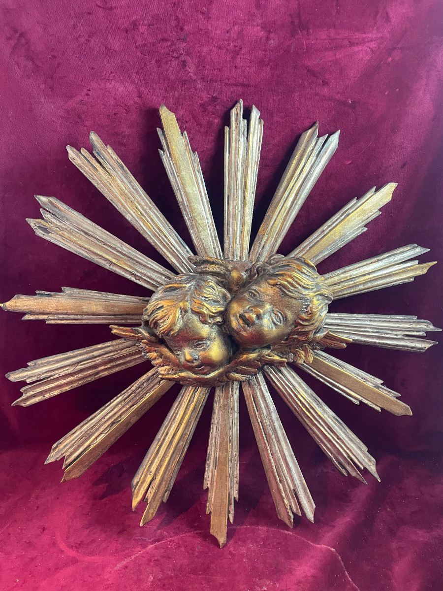 GLOIRE BOIS DORE TETES ANGELOTS