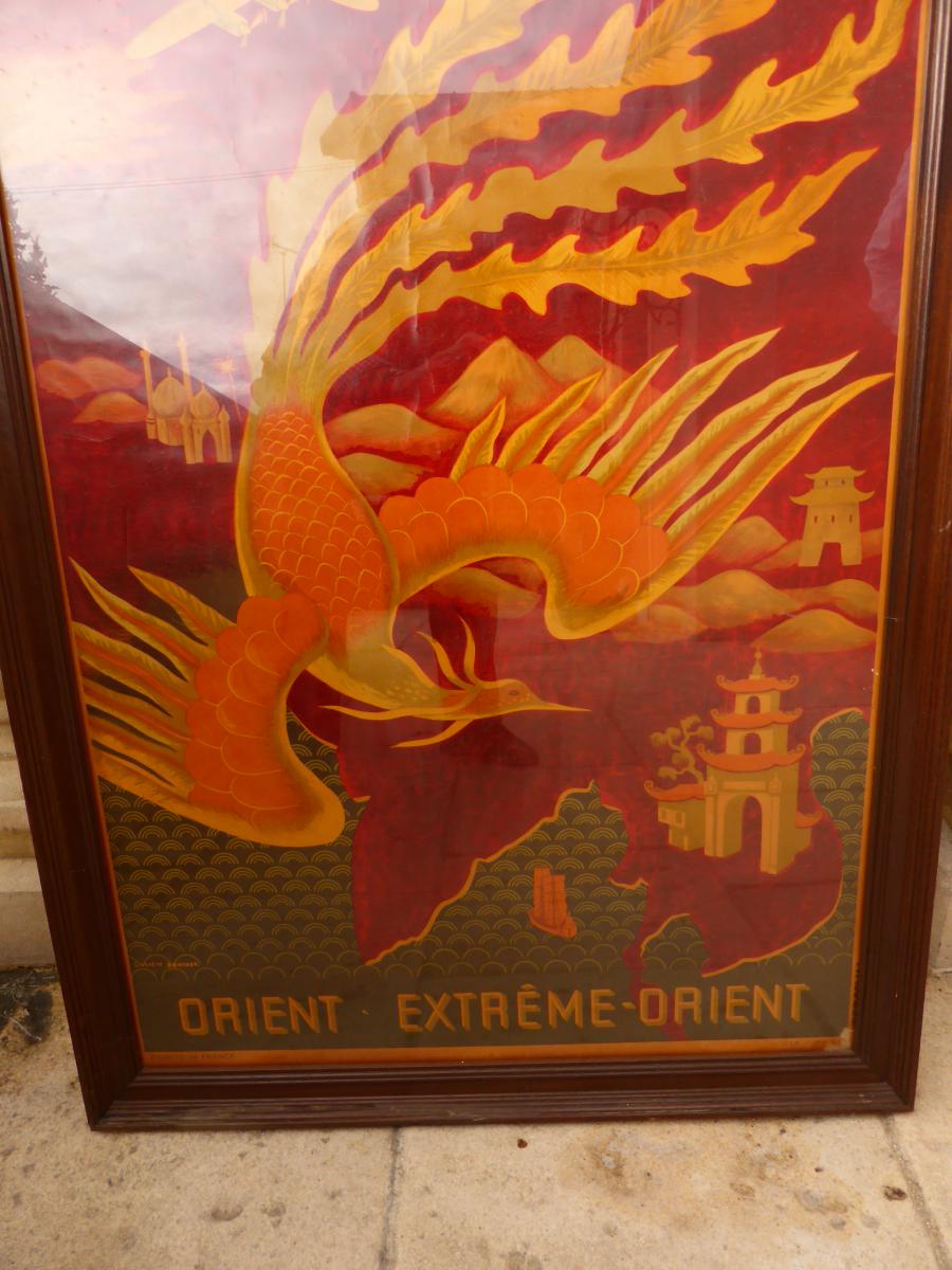 Affiche Air France Lithographie Lucien Boucher-photo-3