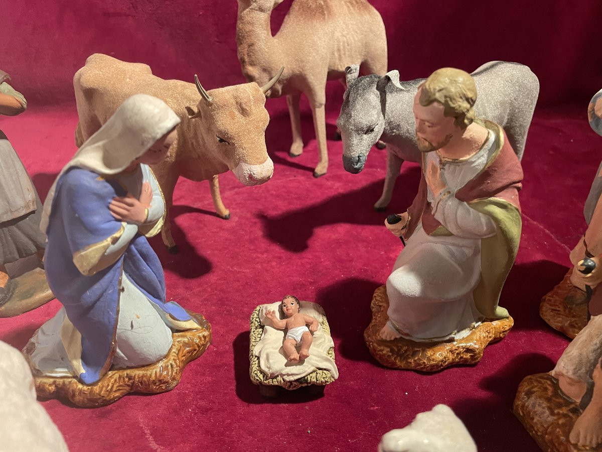 CRECHE PLATRE COLORE-photo-2