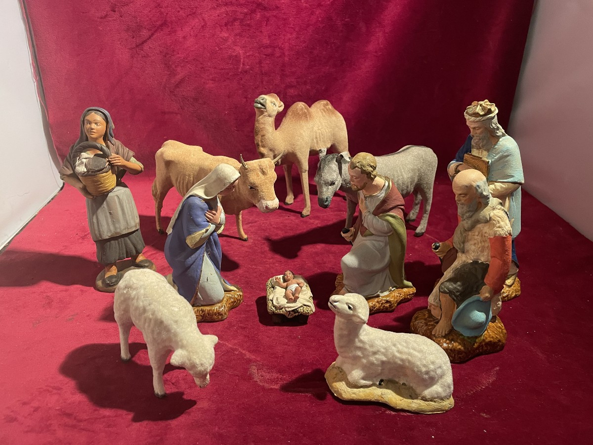 CRECHE PLATRE COLORE