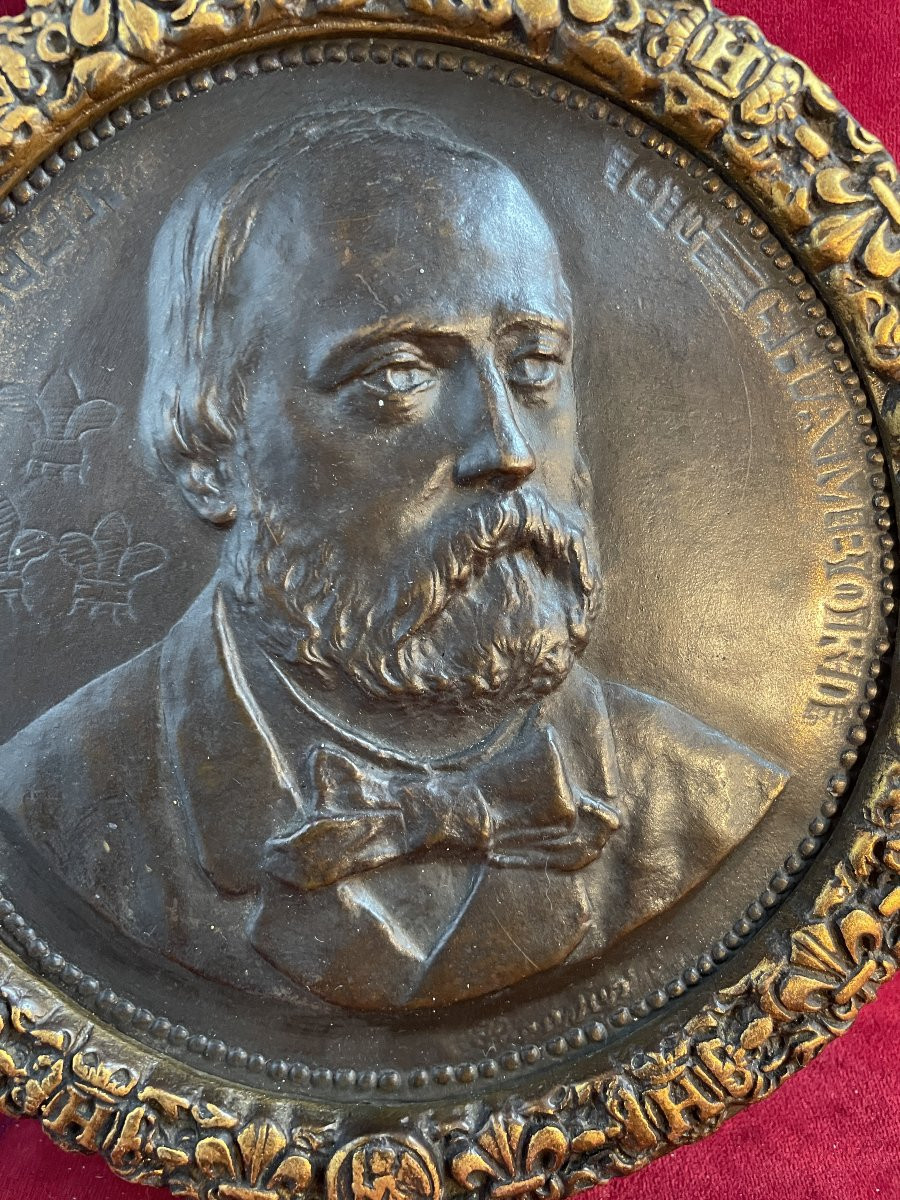 COMTE DE CHAMBORD   GRAND MEDAILLON BRONZE-photo-2