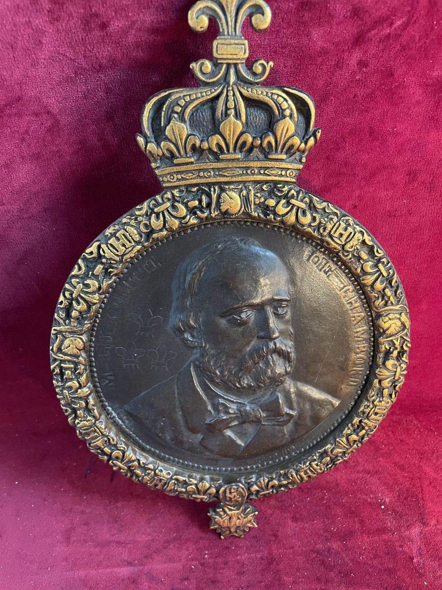 COMTE DE CHAMBORD   GRAND MEDAILLON BRONZE