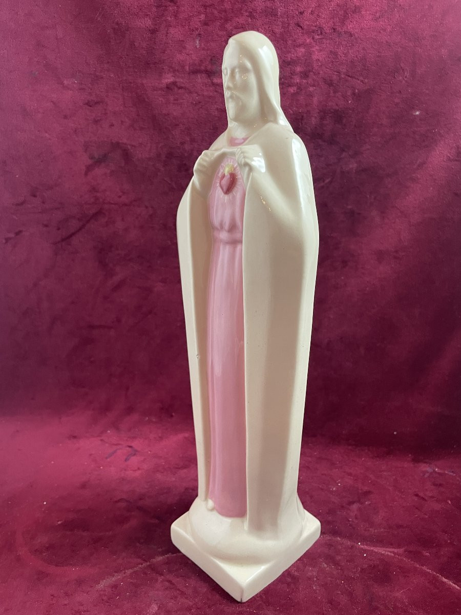 Sacred Heart Art Deco Earthenware-photo-3