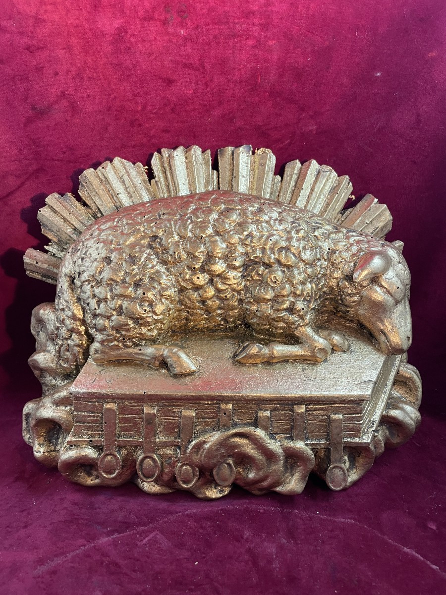 Lamb Of God Agnus Dei Gilded Wood