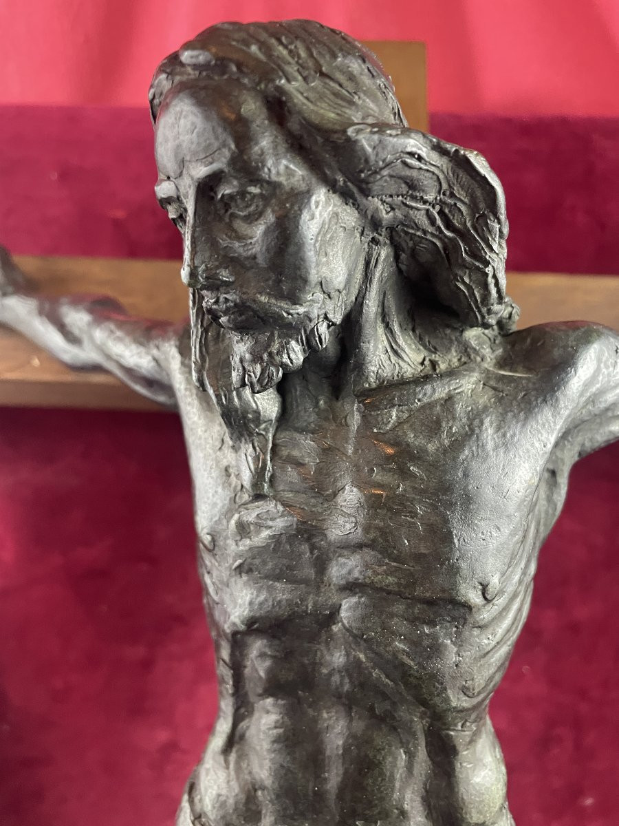  Rare Bronze Christ Of Daphne Du Barry Monaco Cathedral-photo-2