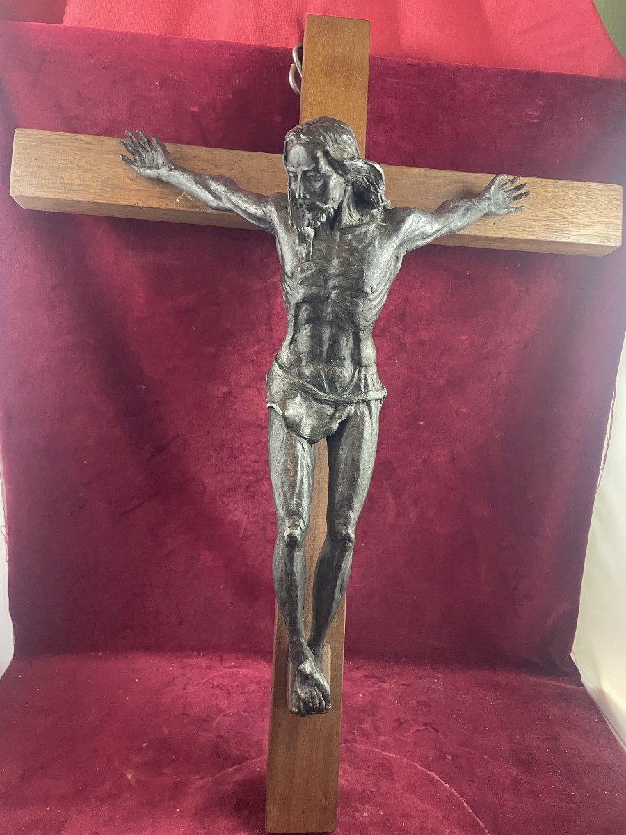  Rare Bronze Christ Of Daphne Du Barry Monaco Cathedral