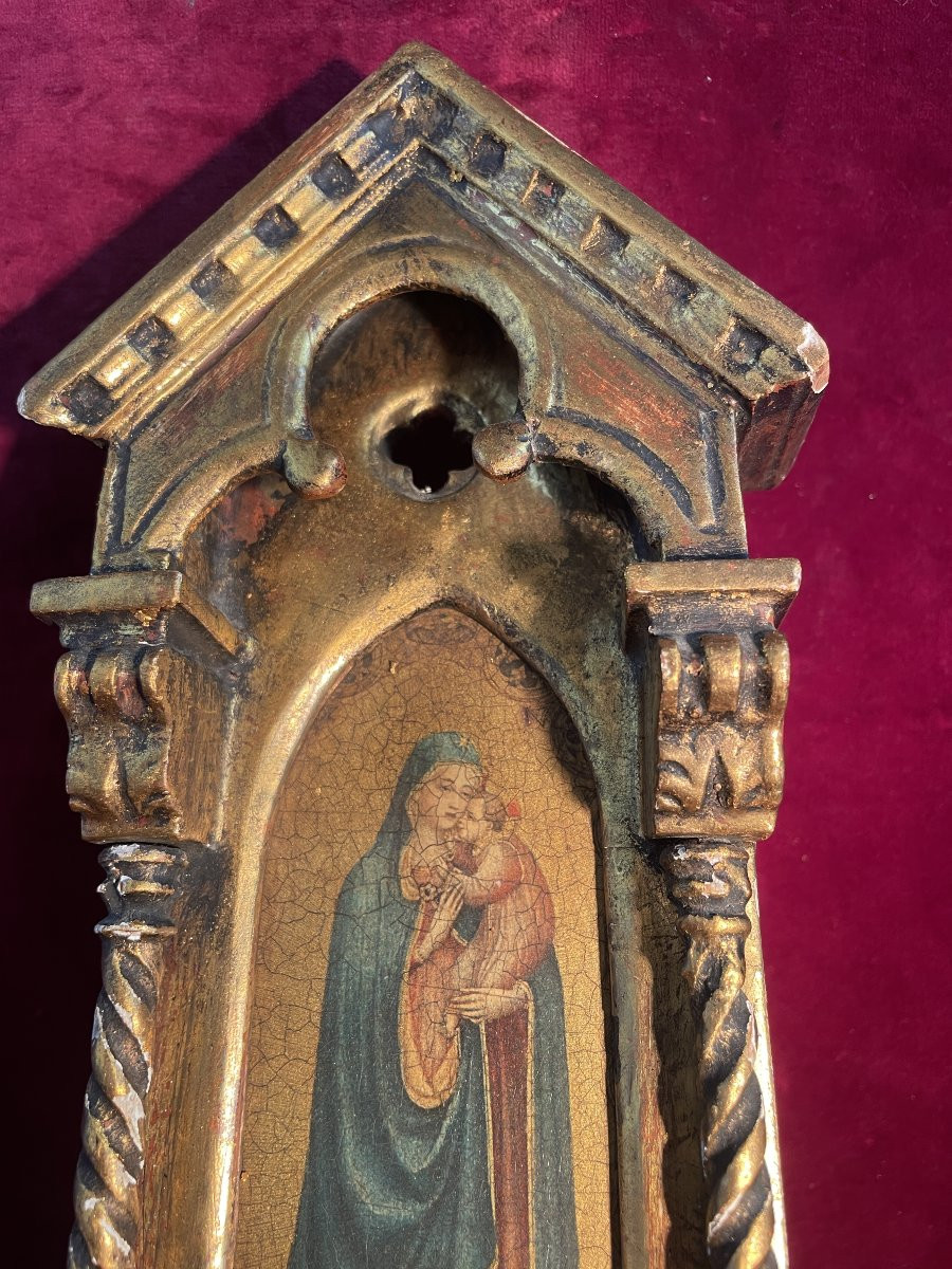 Gilded Wooden Holy Fill Florence-photo-6