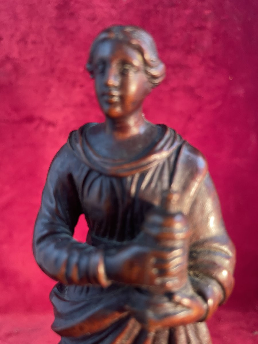 Mary Magdalene Boxwood Statuette-photo-3