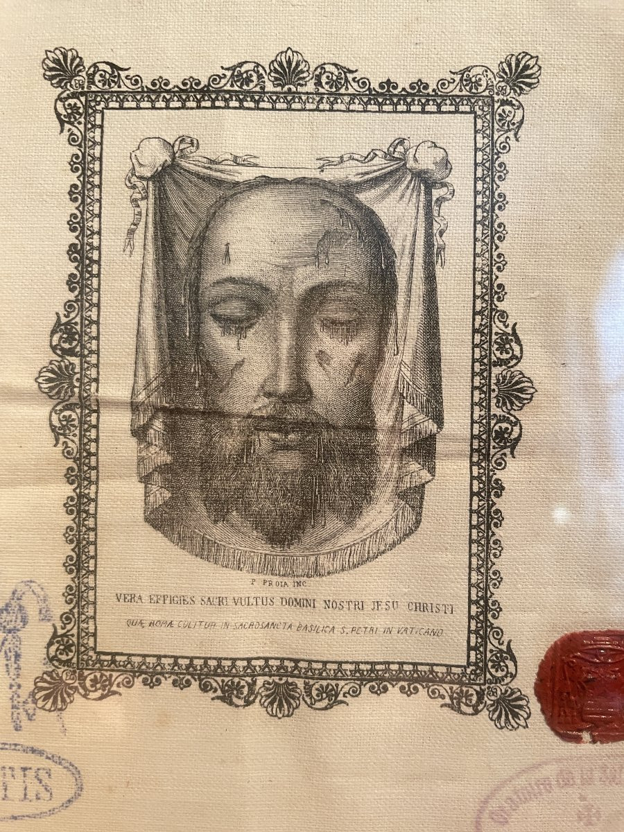 SAINTE FACE DU CHRIST AVEC AUTHENTIQUE  1849-photo-2