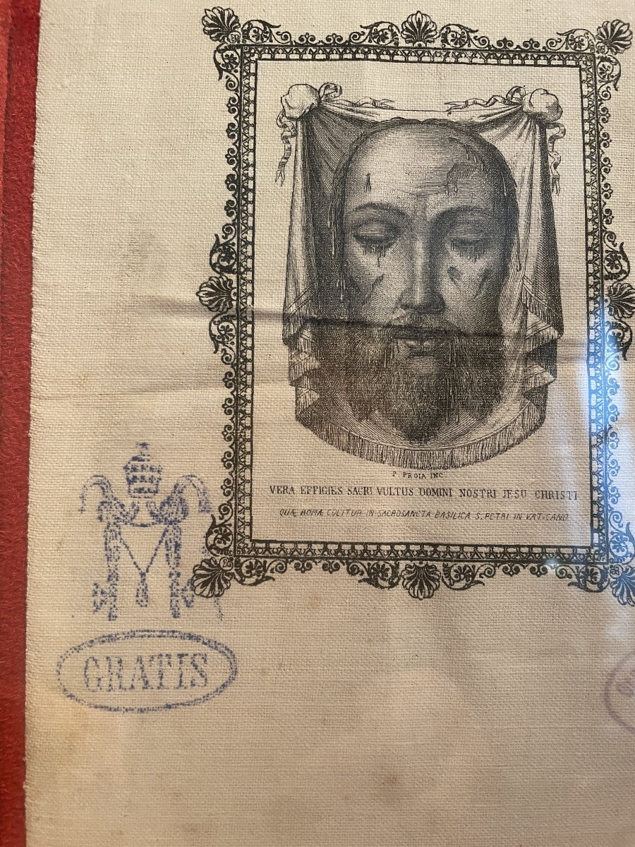 SAINTE FACE DU CHRIST AVEC AUTHENTIQUE  1849-photo-3