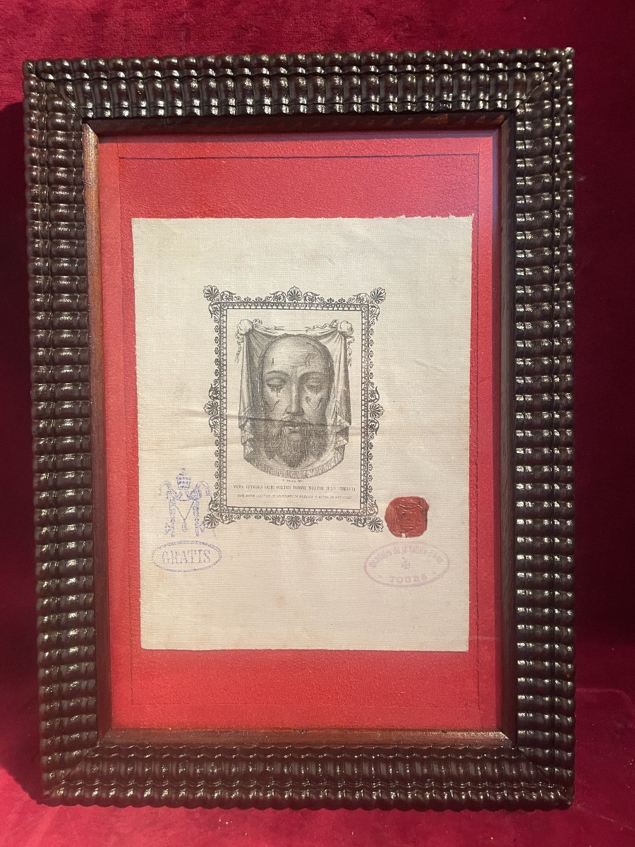 SAINTE FACE DU CHRIST AVEC AUTHENTIQUE  1849